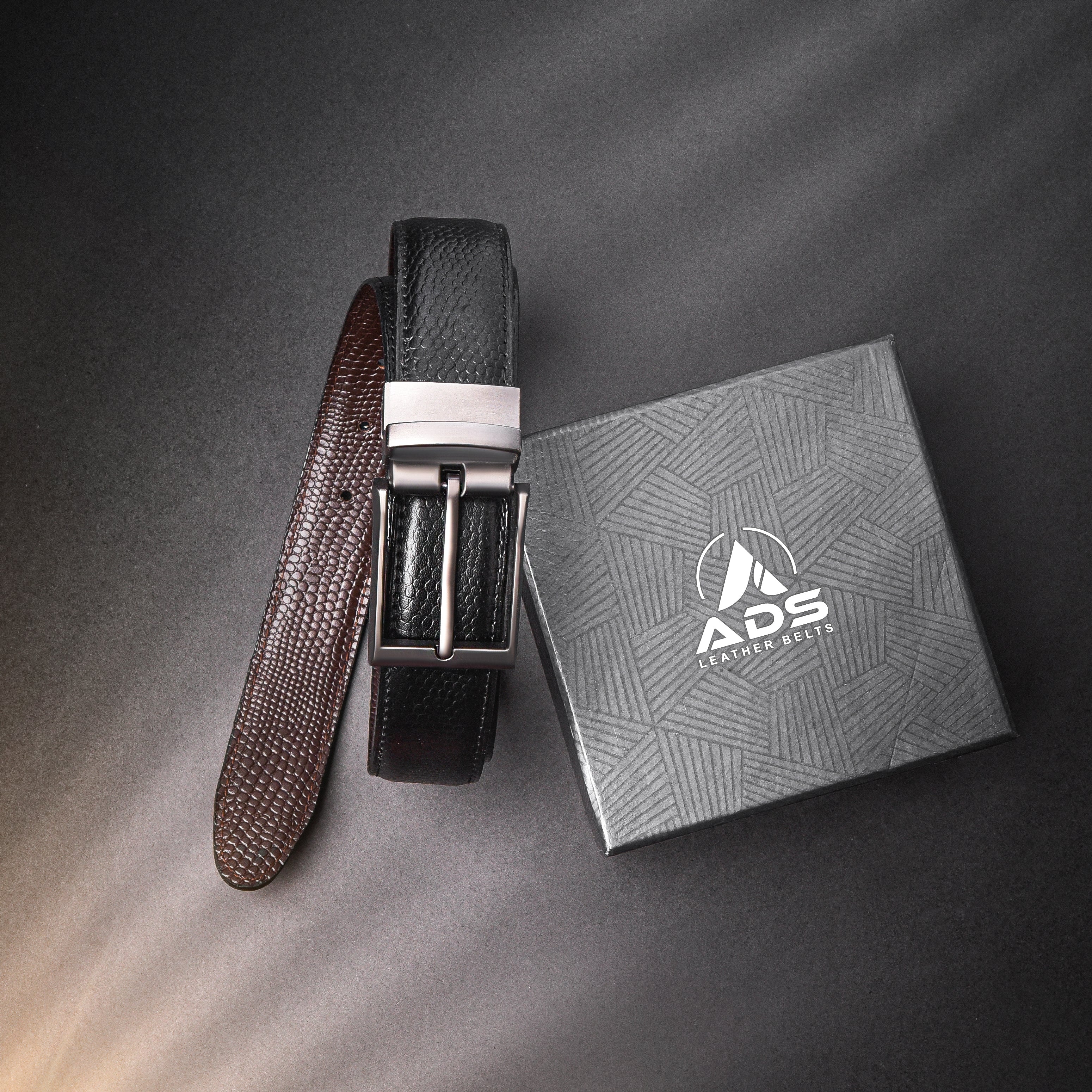 2-in-1 Reversible Belt Snake Texture Art