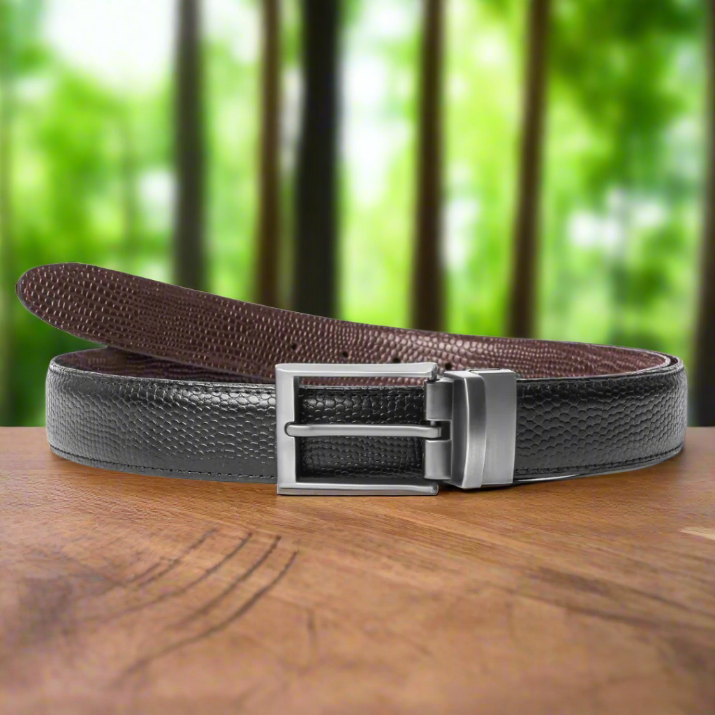 2-in-1 Reversible Belt Snake Texture Art
