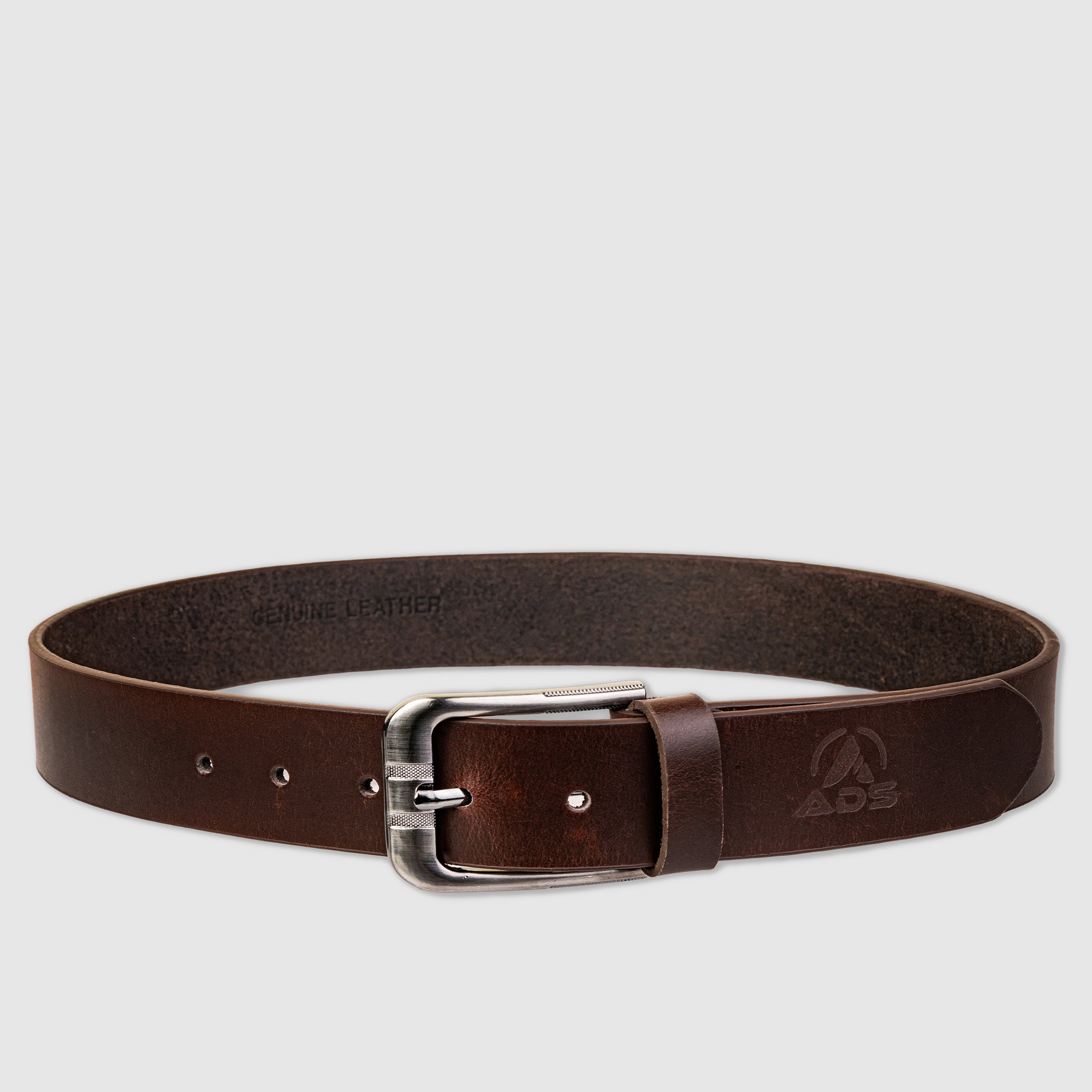 Men Pull Up Leather Belt Brown Art #721