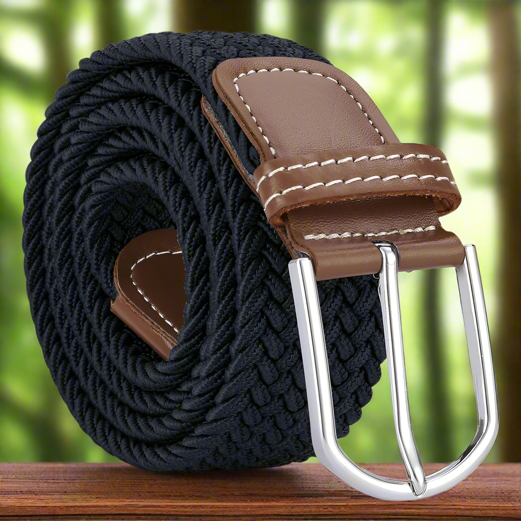 Men's elastic stretch belts best sale