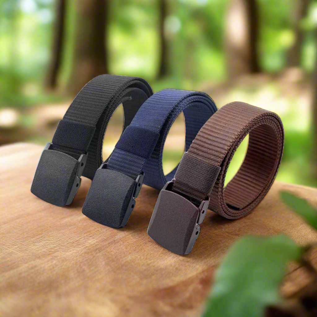 Bundle Of 3 Mens Casual Nylon Belt  Art #918