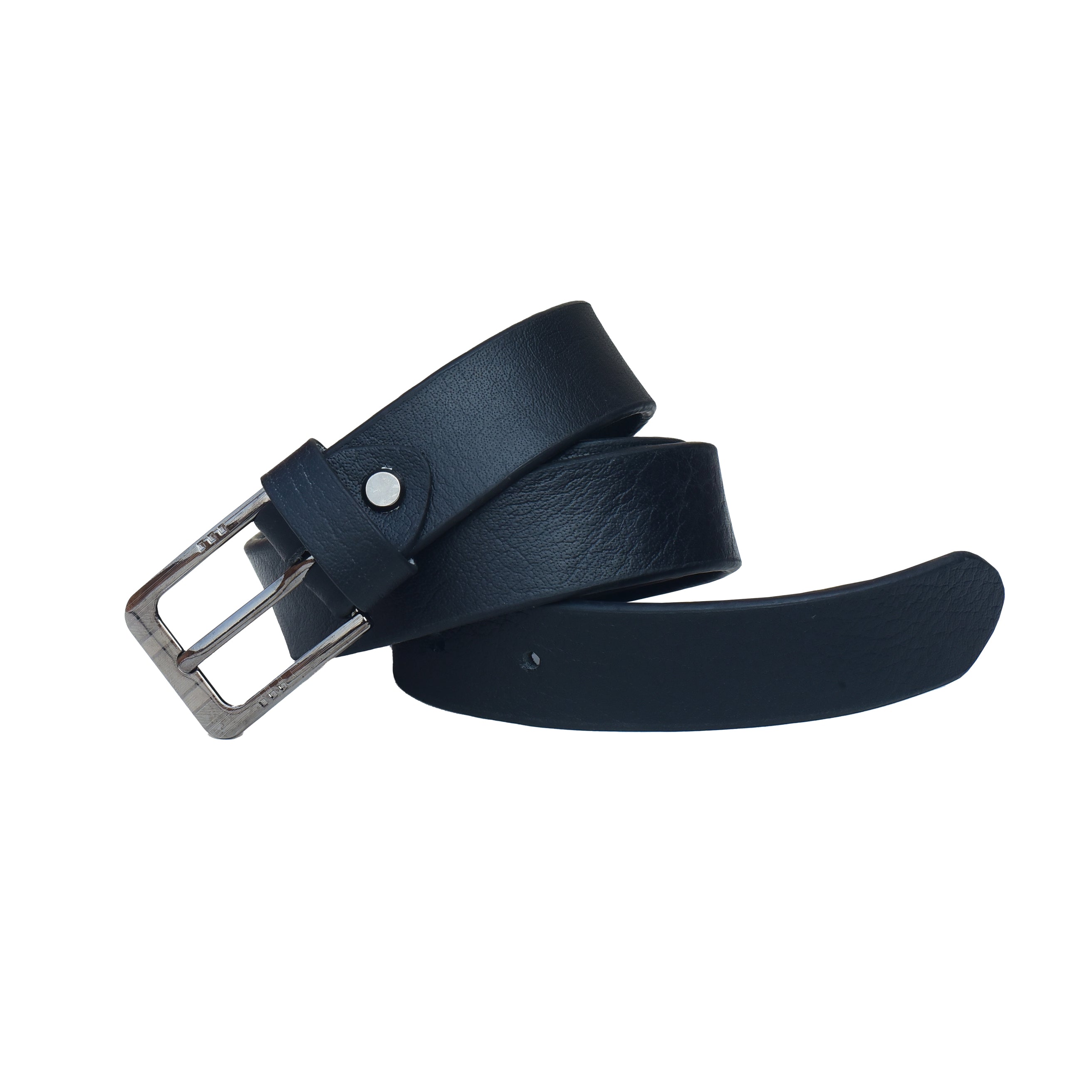 Kids Softy Grain Leather Belt Black