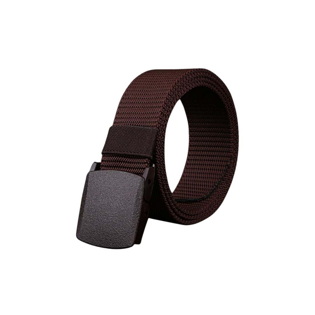 Mens Casual Nylon Belt Brown Art #918