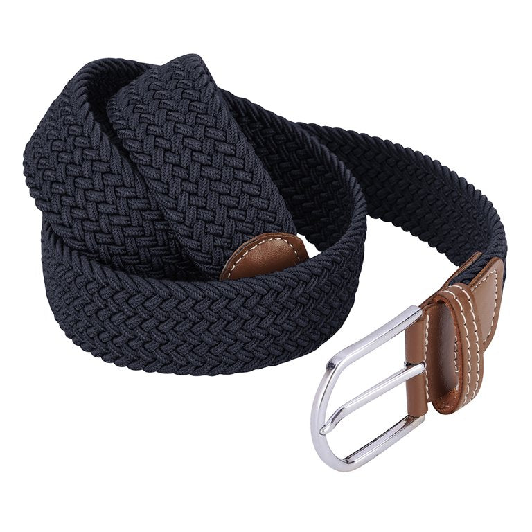 Men Elastic Stretch Belt Black Art #319