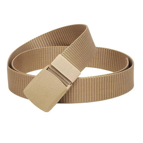 Mens Casual Nylon Belt Beige Art #918