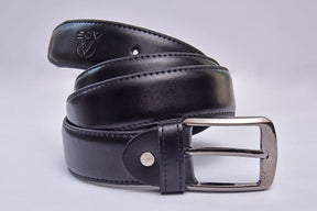 High Chrome 100% Leather Belt Black Art #590