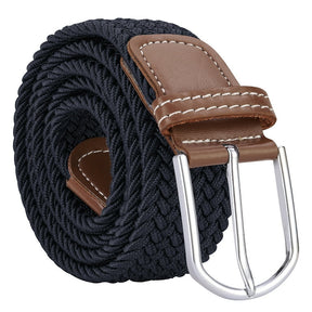 Men Elastic Stretch Belt Black Art #319