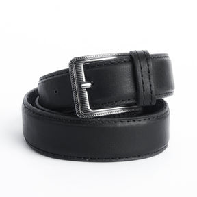 Kids Leather Belt Black