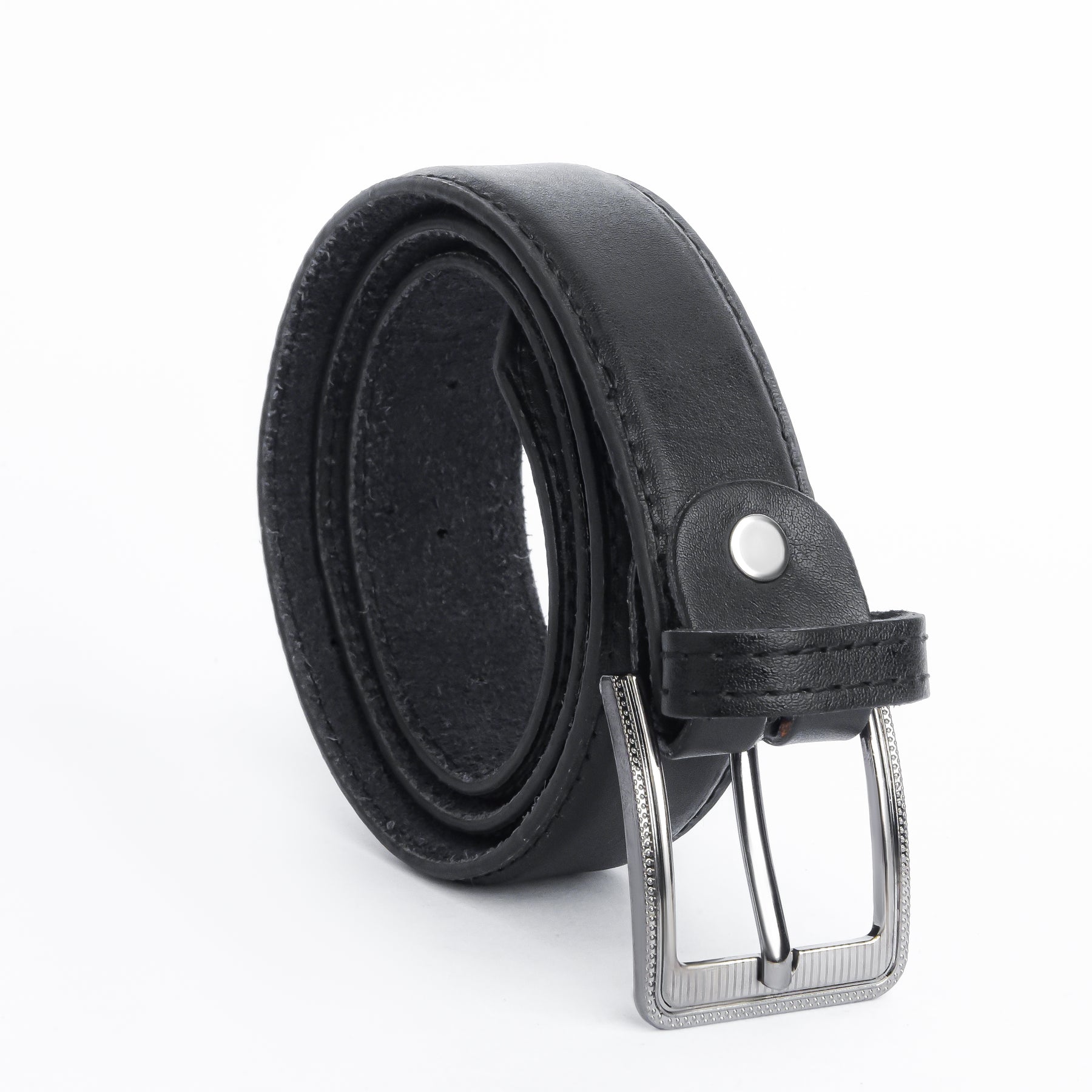 Kids Leather Belt Black