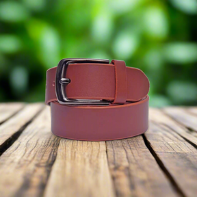 Men Leather Belt Tan Art #693