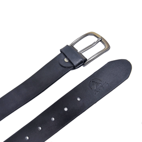 Mens Leather Belt Black Art #693