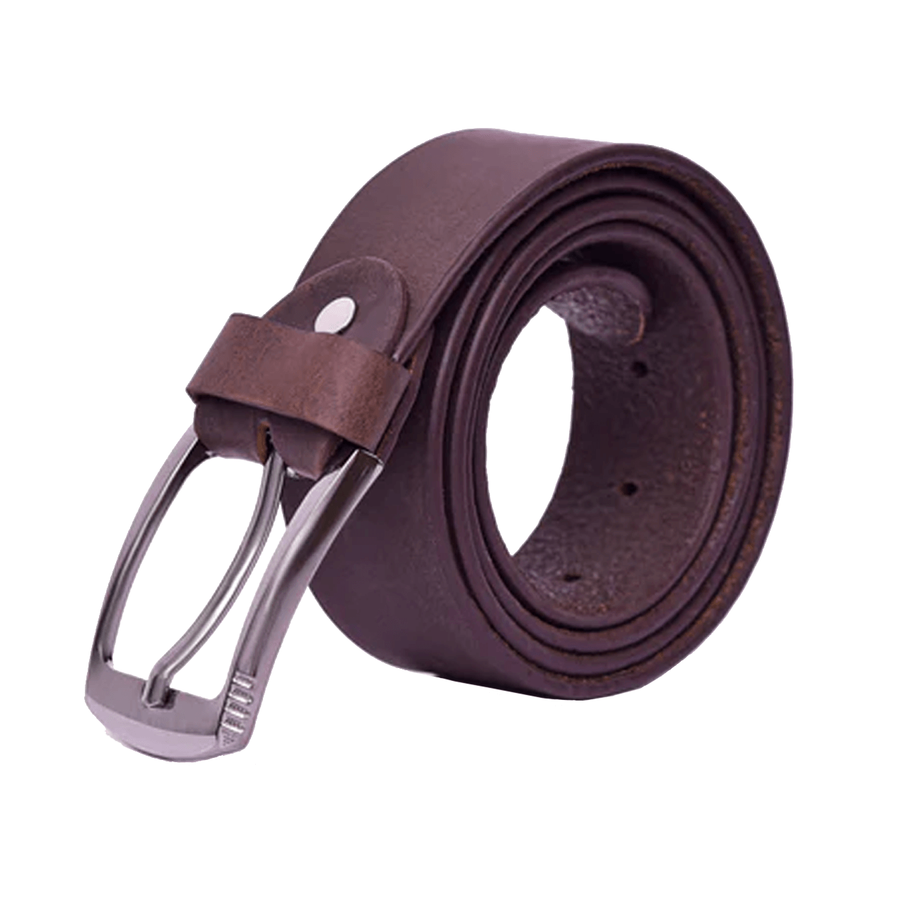 Mens Casual Leather Belt Brown Art #673