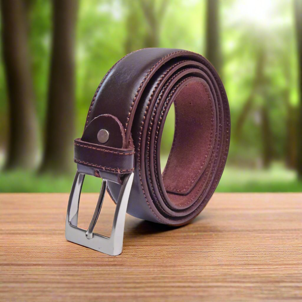 High Chrome 100% Leather Belt Brown Art #591