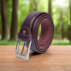 High Chrome 100% Leather Belt Brown Art #591