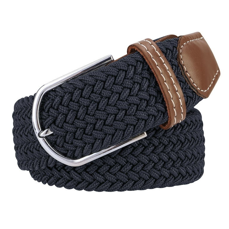 Men Elastic Stretch Belt Black Art #319